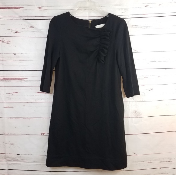 kate spade Dresses & Skirts - KATE SPADE Black Ruffle Detail Sheath Dress
